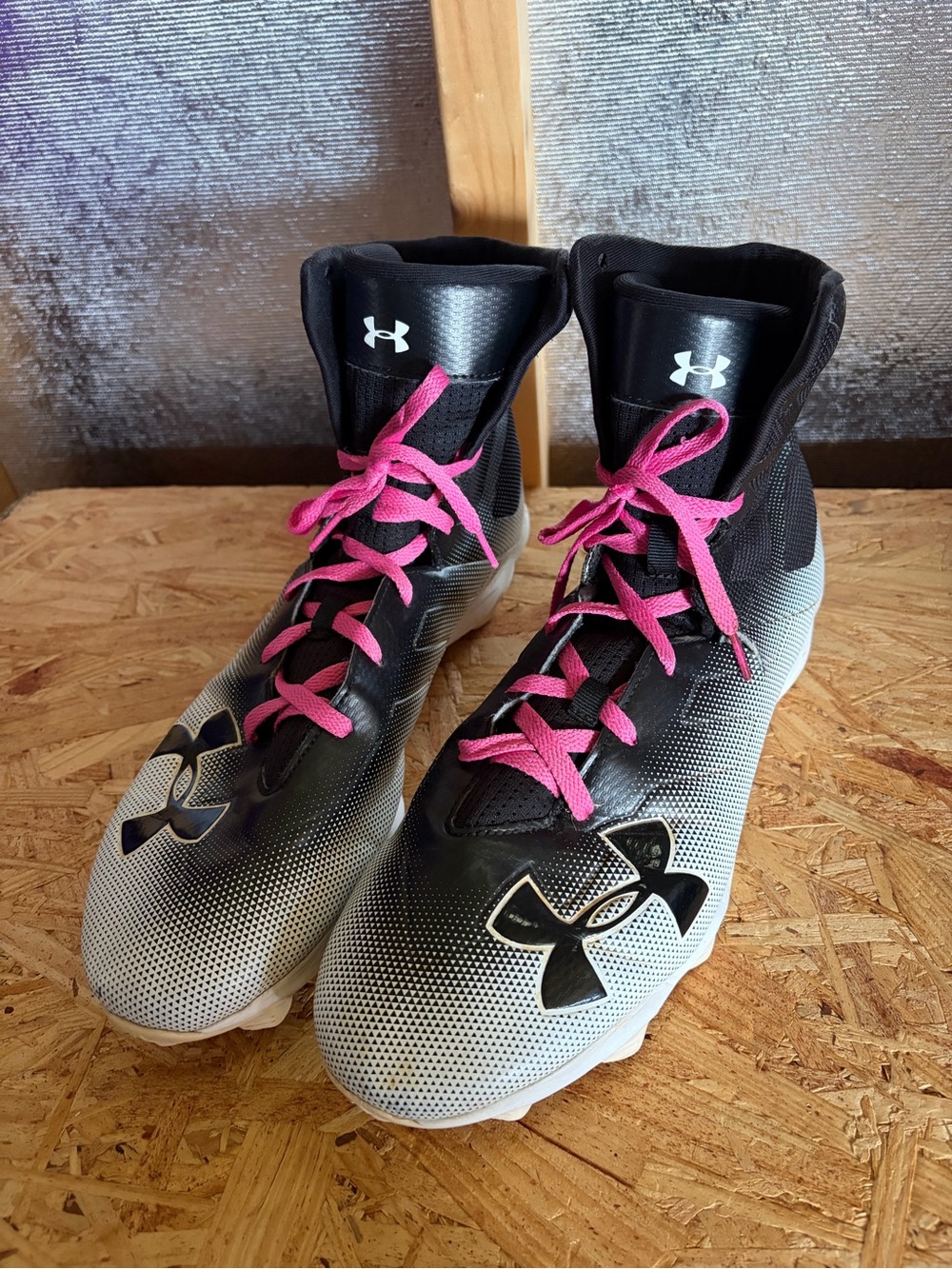 Under Armour Shoes Mens 12 Black HIGHLIGHT MC Football Cleats 3000183-001